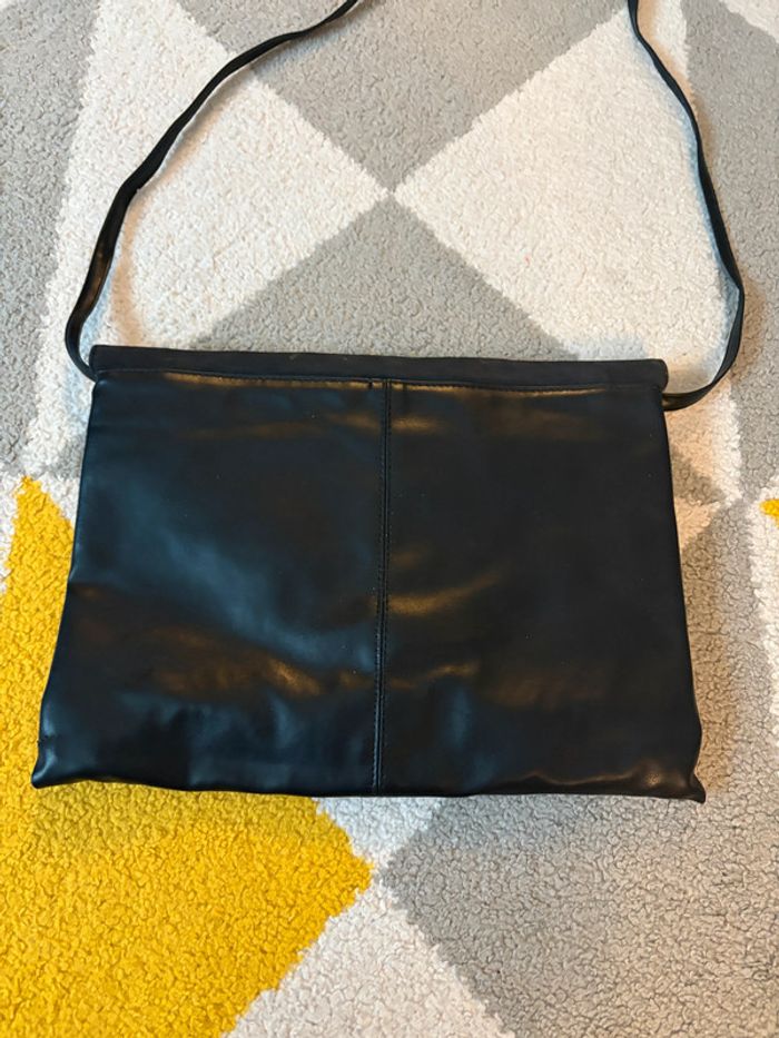 Sac à bandoulière en cuir synthétique vintage - photo numéro 3