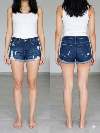 short marine en jean taille 36 MNG neuf