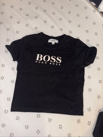 T-shirt bébé BOSS noir