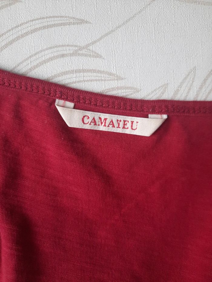 Tee-shirt Bordeaux Taille 2 - photo numéro 5