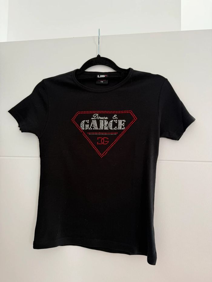 T-shirt haut top maillot camisa blusa Blouse chemise camicia overhemd folder camicetta chemi - photo numéro 5