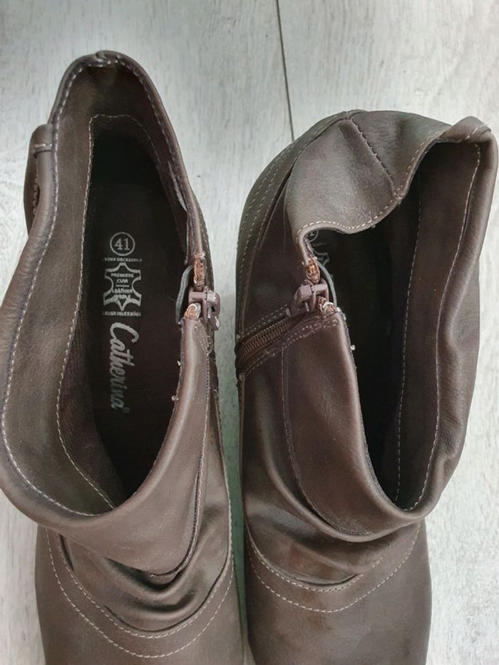 Boots Brun Taupe - photo numéro 3