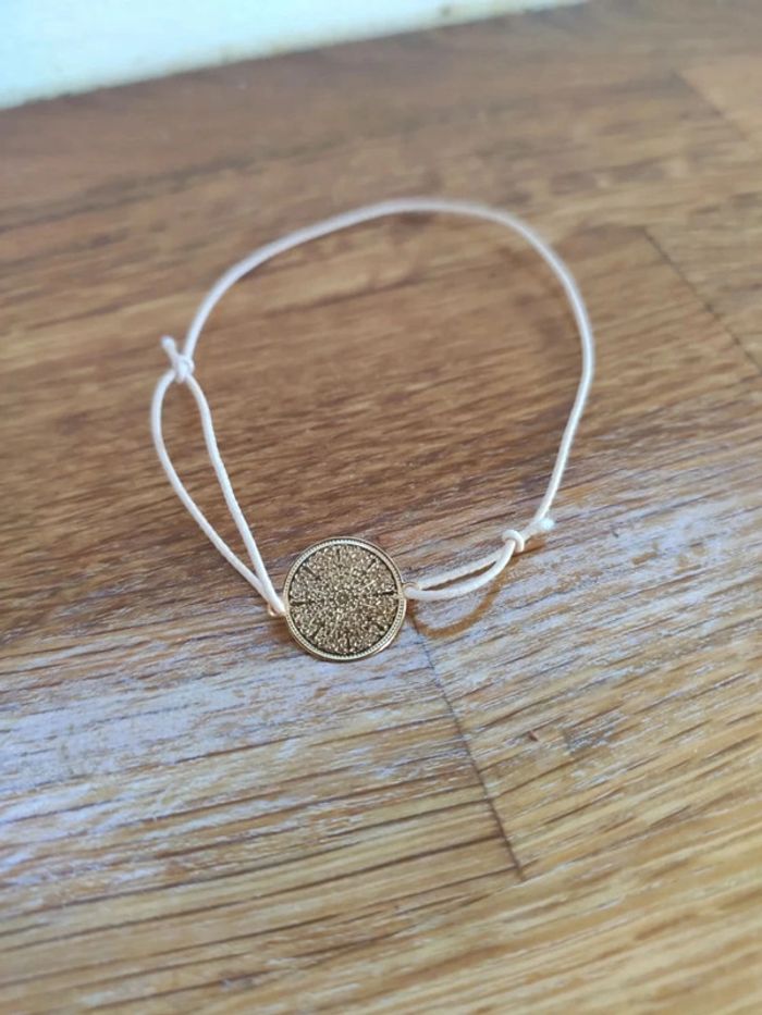 Bracelet rose clair et doré