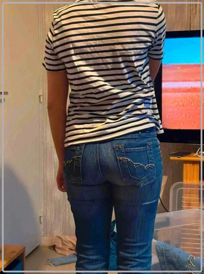 Tee  shirt style  mariniere  taille  40 - photo numéro 2