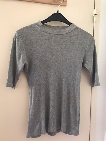 T-shirt manche 3/4 gris