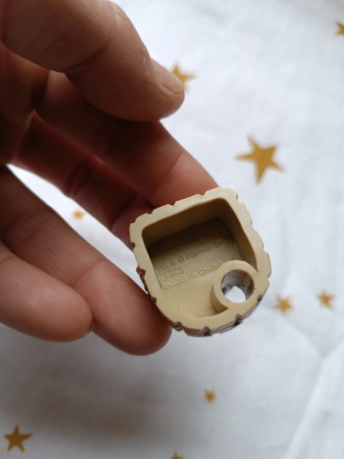 Petite small miniature figurine Looney Tunes toons Taz roller skating Warner assis mur wall sit - photo numéro 7