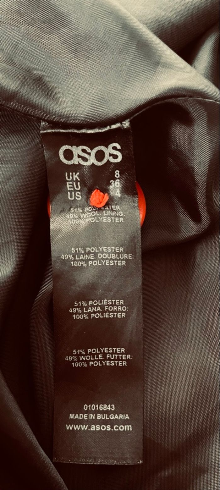 Manteau chaud rouge « ASOS » T36 - photo numéro 7