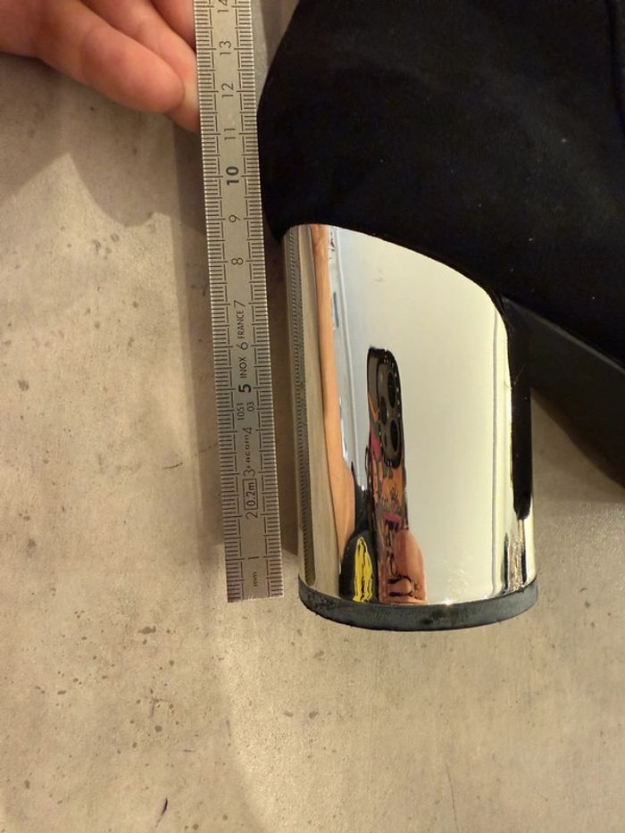 Bottines à talons argentés London Rebel pointure 38 - photo numéro 9