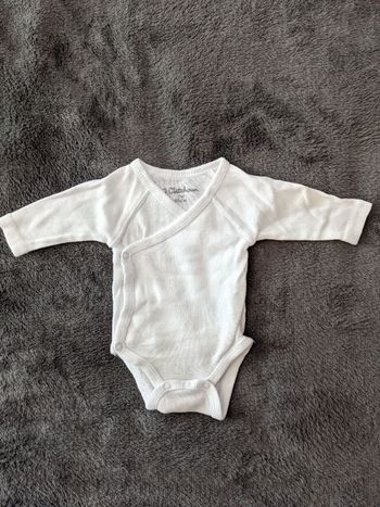 Lot 2 bodys croisés blanc Kitchoun