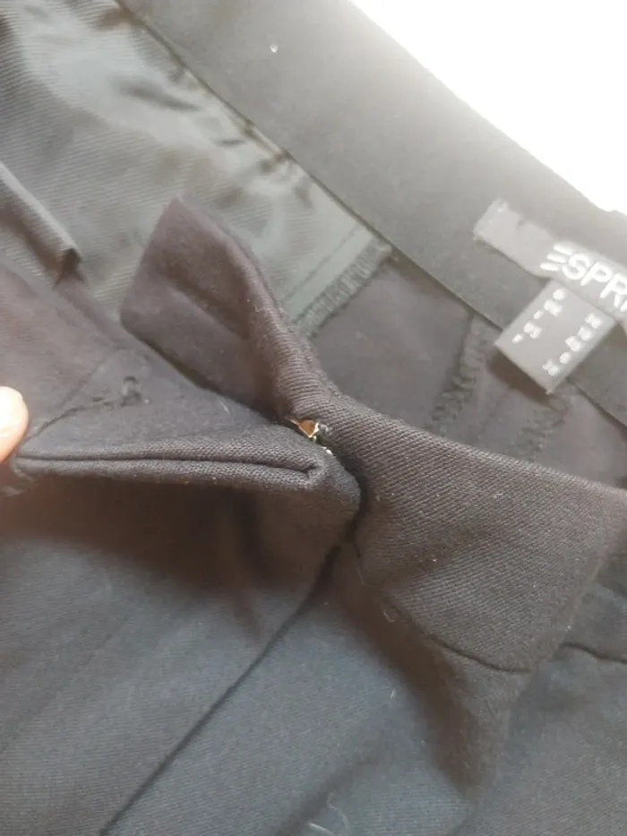 Pantalon chino noir esprit taille 38 fête - photo numéro 3