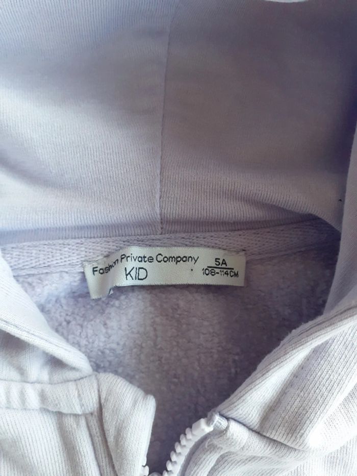 Veste de survêtement fille parme 5 ans - photo numéro 6