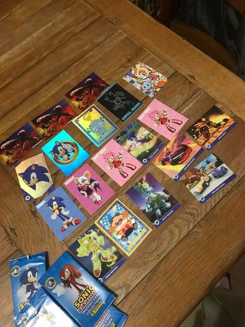 Lot de carte panini Sonic