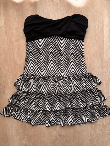 Robe bustier Morgan - Noire et Blanche - Taille 38