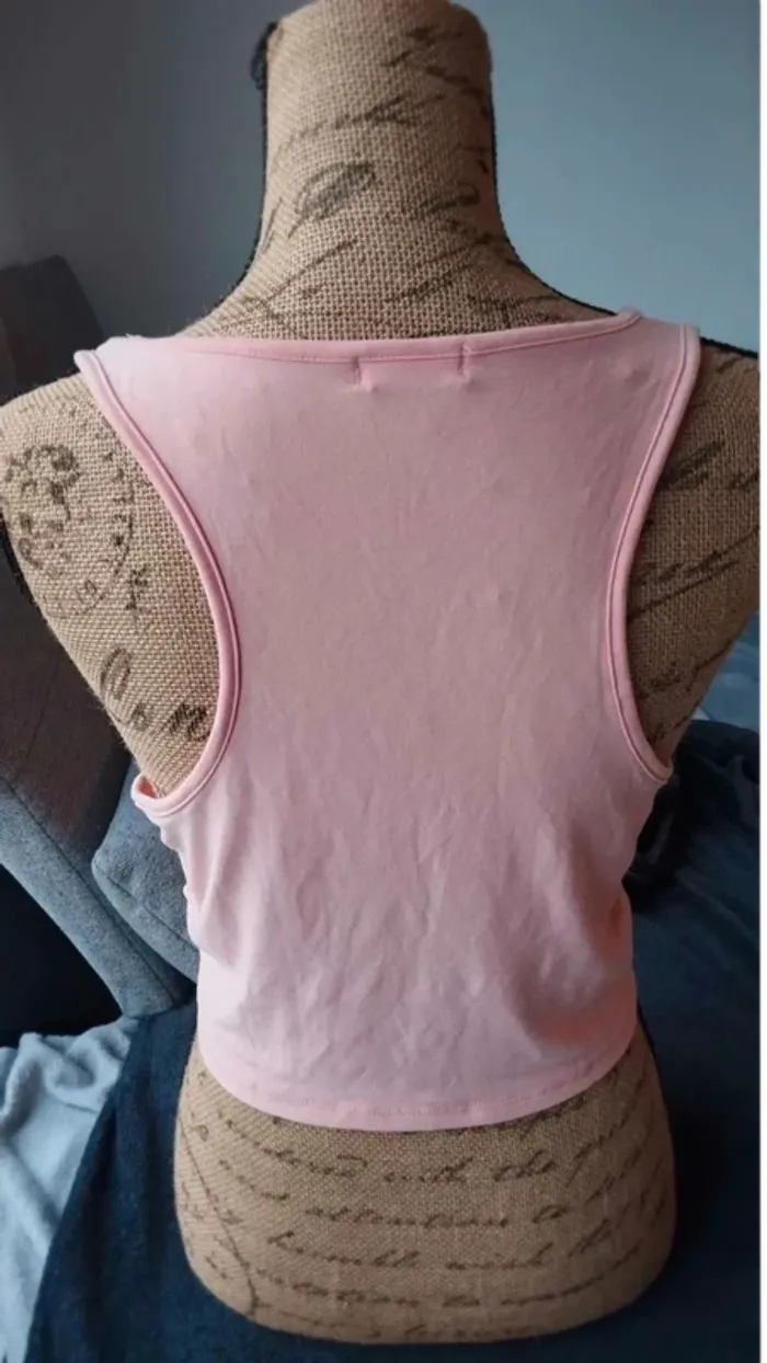 Débardeur rose taille xl  court ardene  basic - photo numéro 5