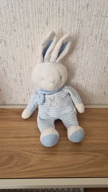 Peluche lapin bleu