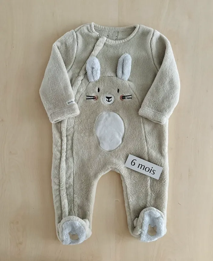 Pyjama polaire sergent major 6 mois 67 cm