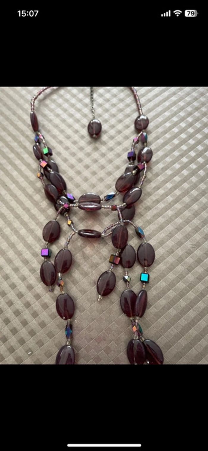 Ensemble collier et boucles d oreilles - photo numéro 2