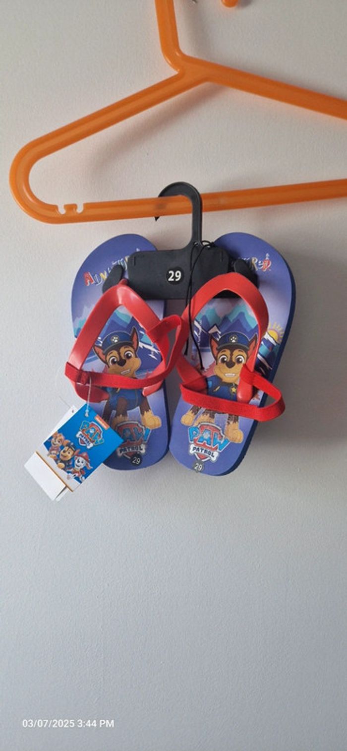 💞 Pat'patrouille - 1 Cartable + 1 paire de tongs - Taille 29 💞 - photo numéro 5
