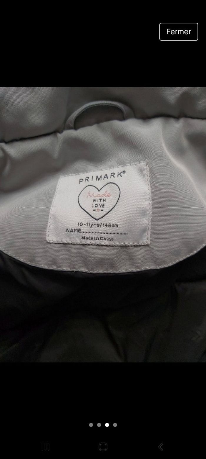 Manteau taille 10/11 ans 146cm primark - photo numéro 3