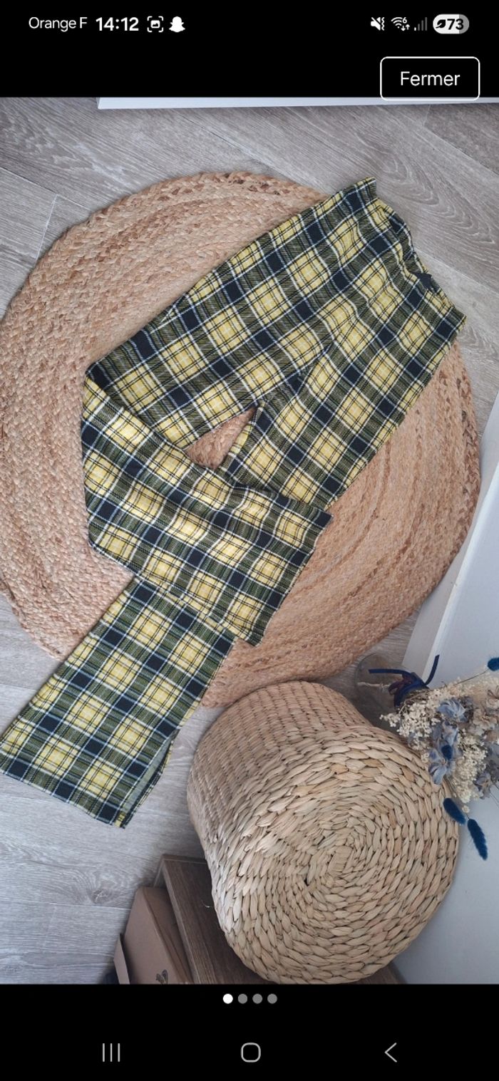 Pantalon tartan