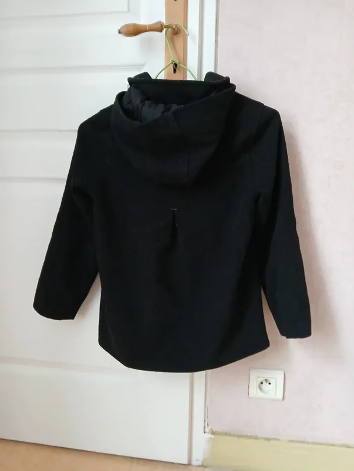 Manteau noir fille taille 10 ans NKY - photo numéro 5