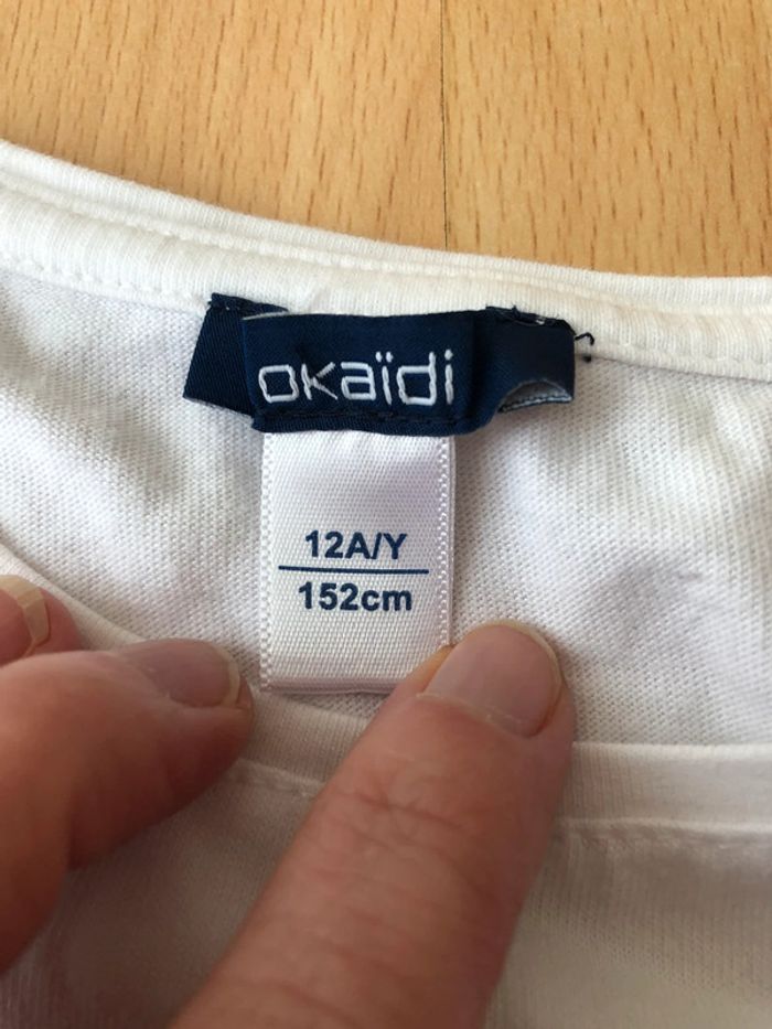 T-shirt manches longues Okaidi 12 ans - photo numéro 3