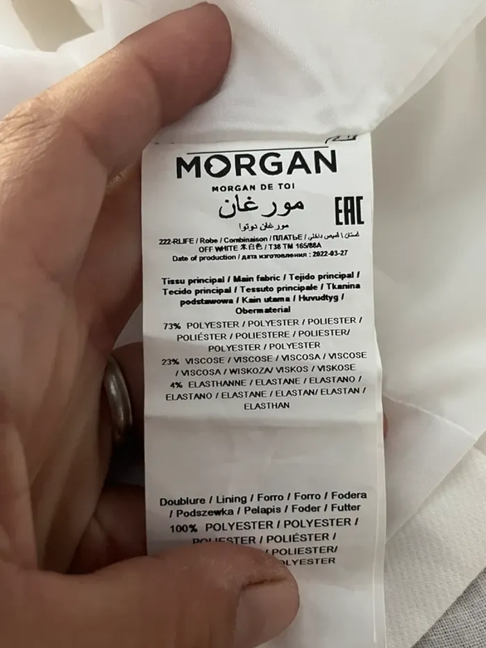 Robe Morgan blanche / 222-Rlife T38 - photo numéro 4