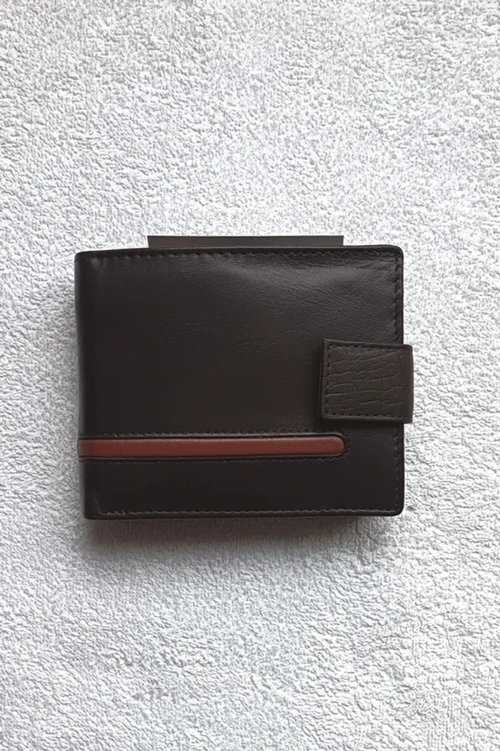 portefeuille Cuir de buffle homme NEUF - photo numéro 3
