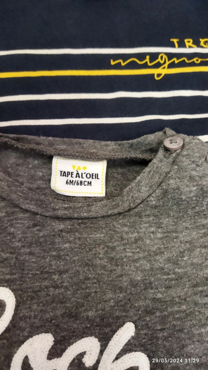 Ensemble garçon tape a l'oeil 6 mois - photo numéro 6