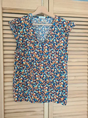 Blouse fluide multicolore Cache Cache