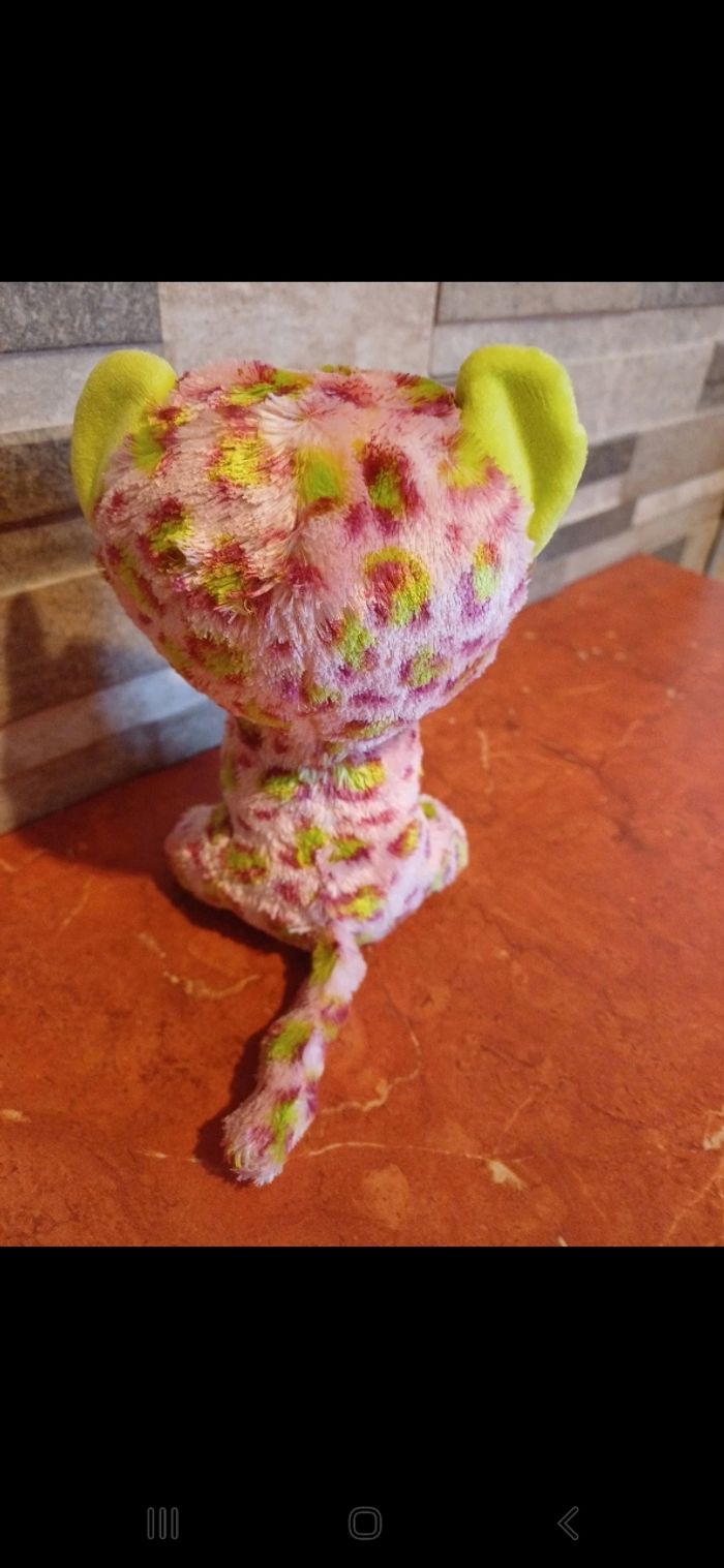 Peluche Ty leopard rose - photo numéro 4