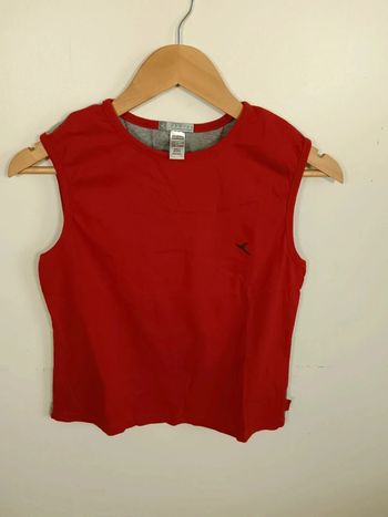 C24 débardeur rouge/gris Domyos 42