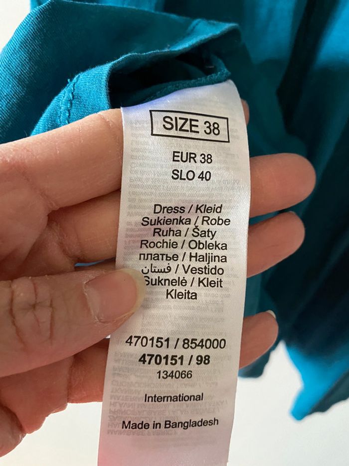 Robe bleu canard Orsay Taille 38 - photo numéro 3