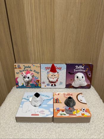 Lot de 5 livres mes livres marionnettes