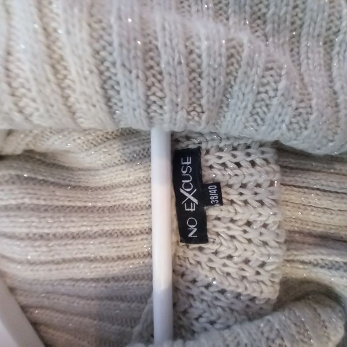 Pull long col roulé écru No Excuse T.38/40 - photo numéro 3