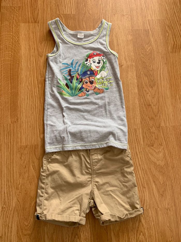 Ensemble haut plus short