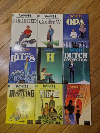 Lot de 9 bd largo winch tome 1 à 9