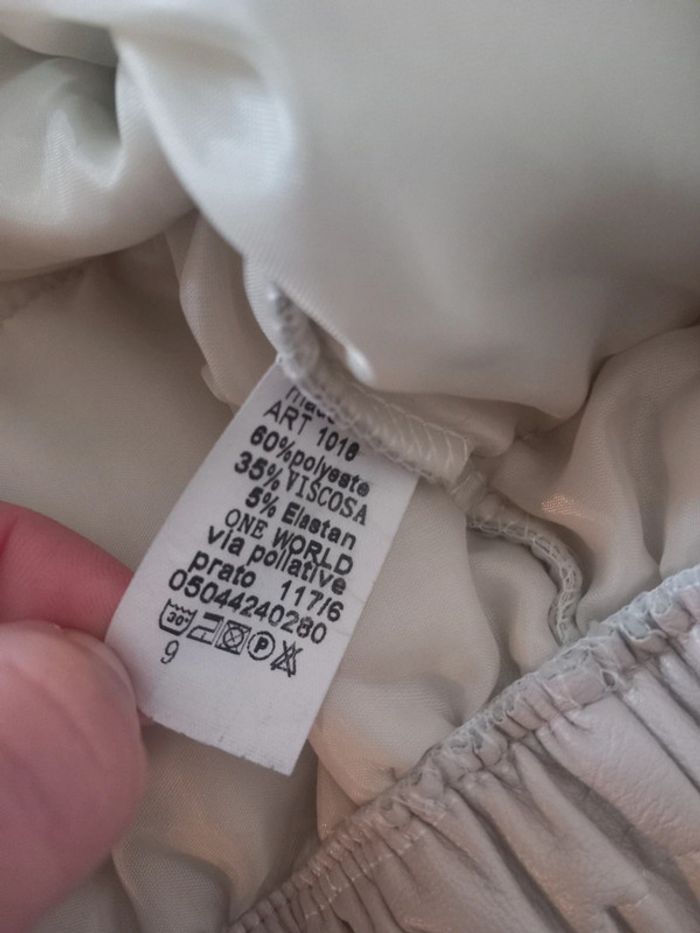 Veste court similicuir beige - photo numéro 4