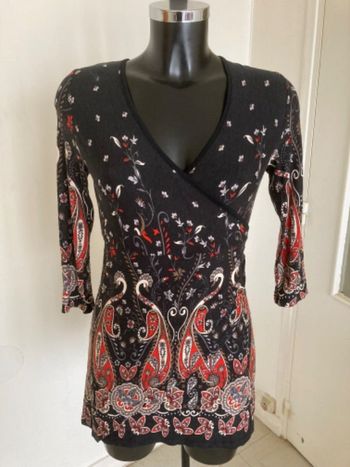 Longue tunique forme cache cœur taille 38/M