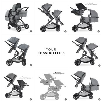 Poussette Twin jumeau Hauck