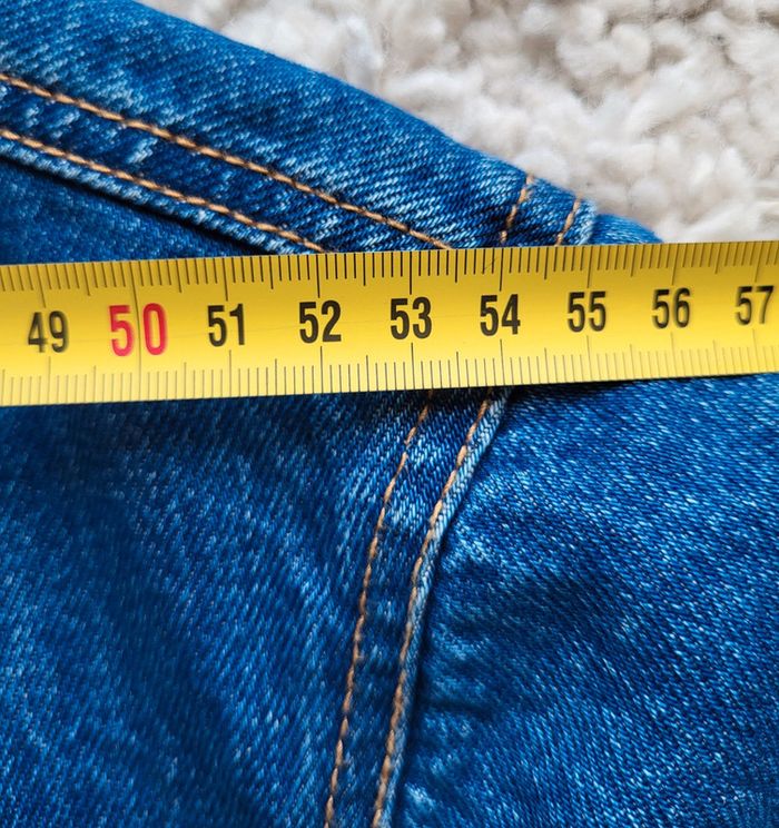 Veste en jean oversize motif drapeau américain au dos Pull&Bear Taille S ou 36 - photo numéro 11