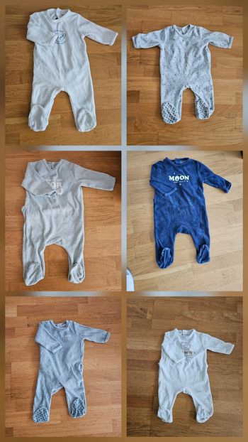 Lot de 6 pyjamas taille 9M