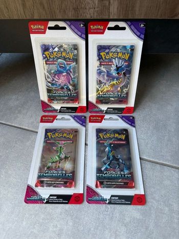 Pokémon Artset 4 Boosters Blister Forces Temporelles Scellé FR Neuf Ev05 Ev5