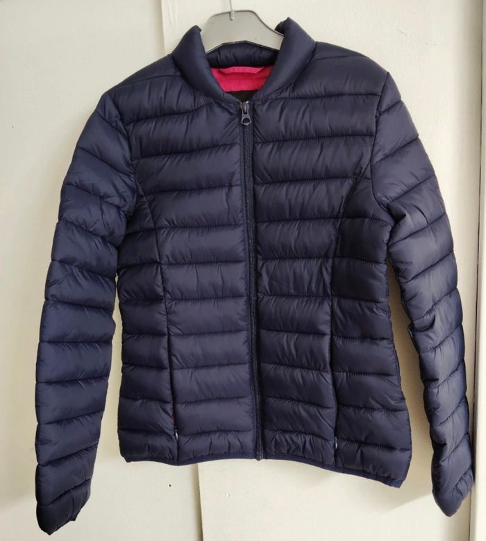 Veste Schott femme bleu marine