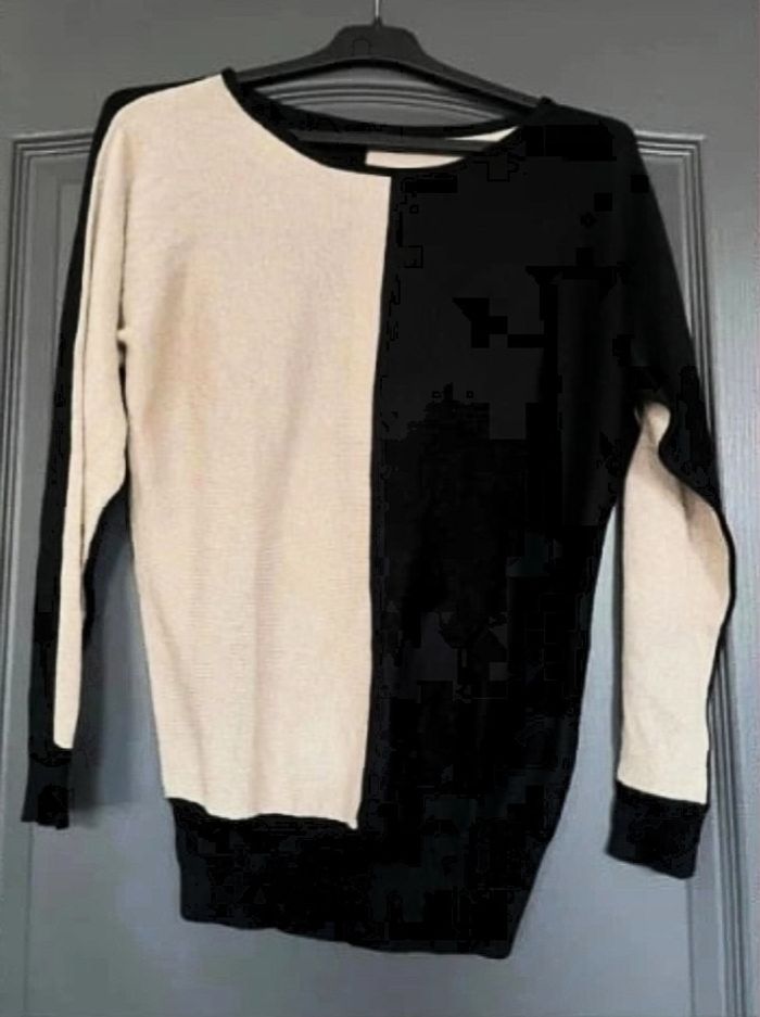 Pullover noir & doré 36/S - Kiabi