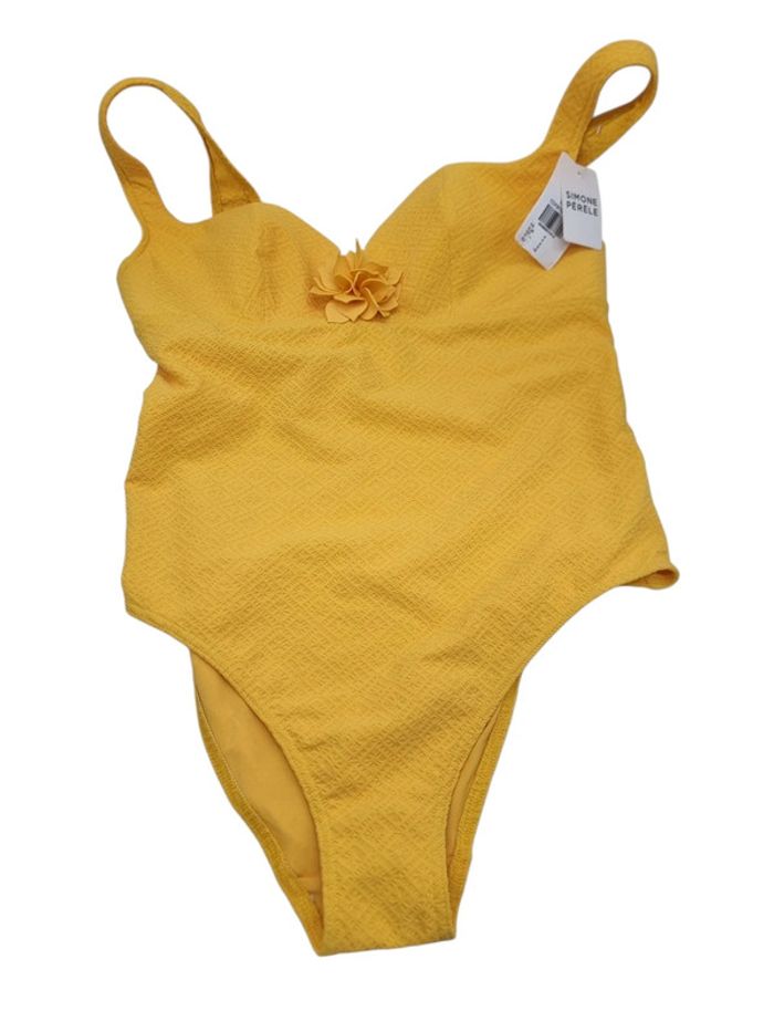 Simone Pérèle Maillot de bain 1 pièce sans armature - Jaune Mimosa - photo numéro 5