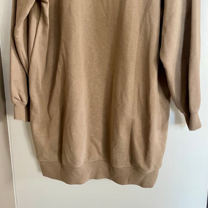 Robe pull camel Pull&Bear Taille M oversize col montant coton majoritaire V051 - photo numéro 7