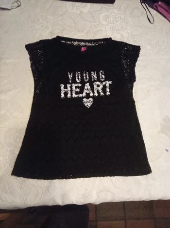 Top dentelle polyester