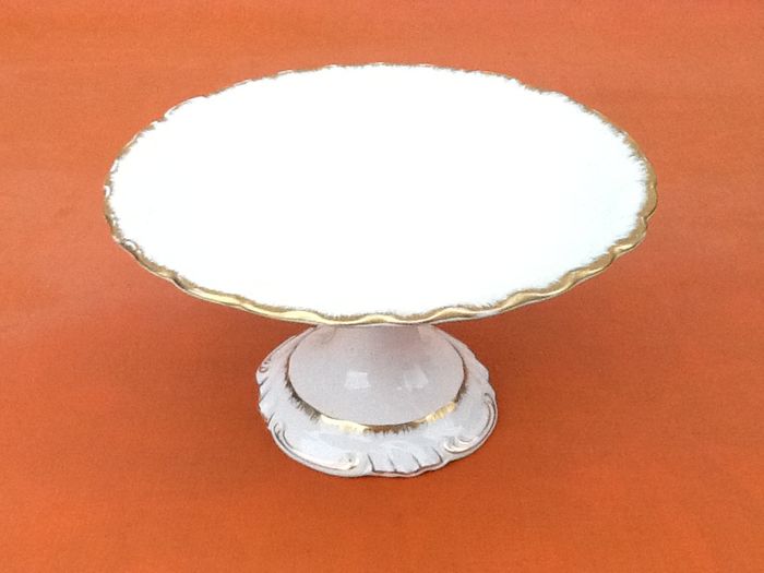 Fin XIXème Compotier sur piédouche Faïence de Sarreguemines U&C - photo numéro 8