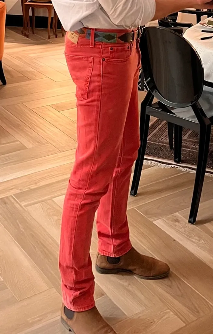 Jeans Hollister rouge - photo numéro 7